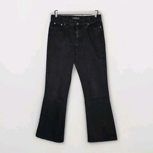 Lauren Ralph Lauren LRL Womens  10 Classic Bootcut Black Denim Jeans